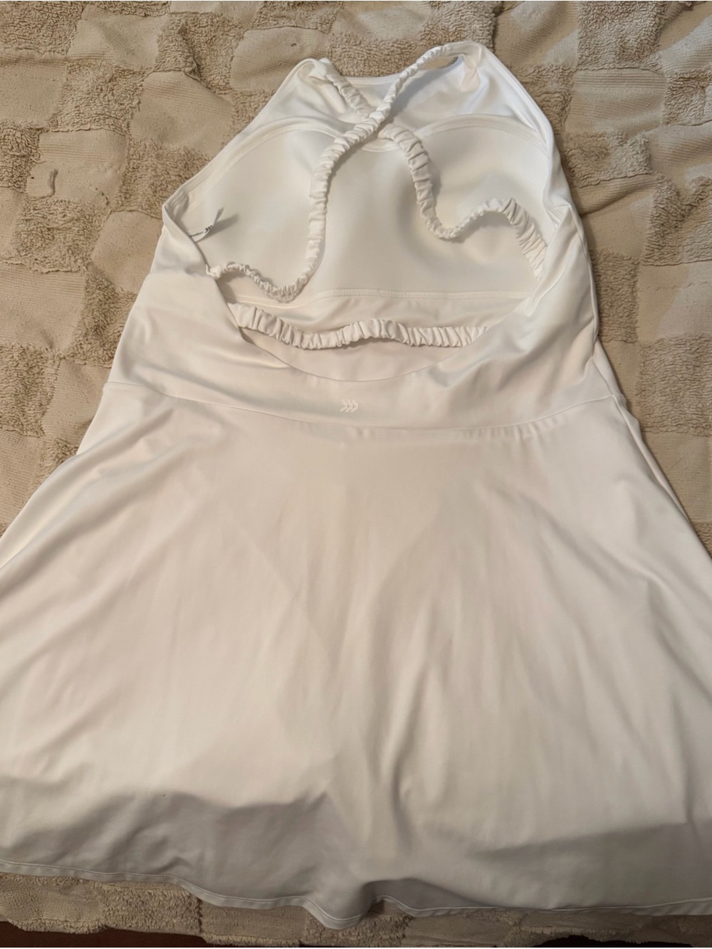 all in motion White Braided-Halter athletic dress with shorts - Picture 2 of 3